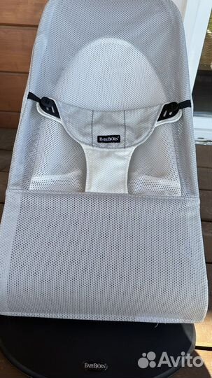 Шезлонг babybjorn bliss mesh, сетка серый