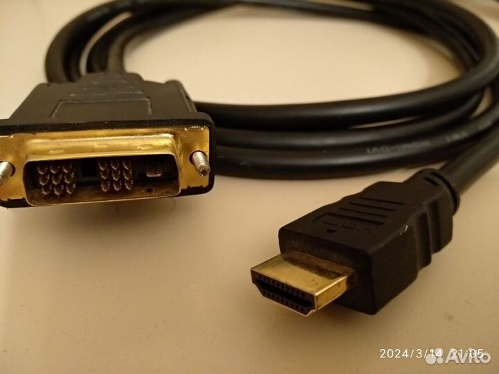 Кабели 2 шт. DVI - DVI, DVI - hdmi