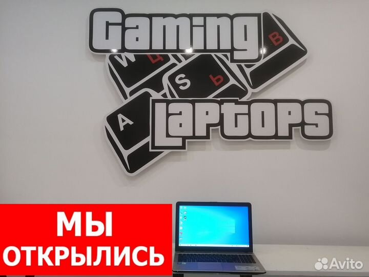 Производительный ноутбук Asus 15.6 4ядра/GT810M