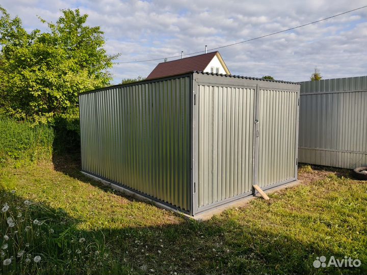 Гараж / Хозблок из волнового профиля