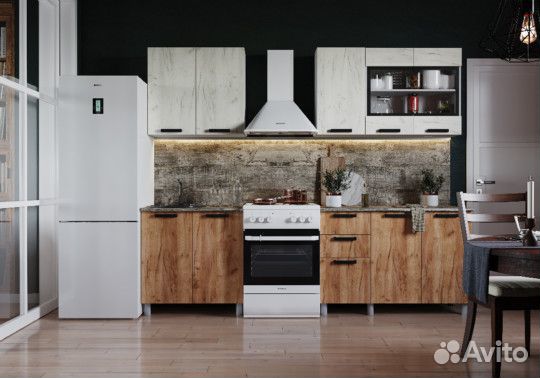 Готовое решение кухня Диор 1,5м/2м