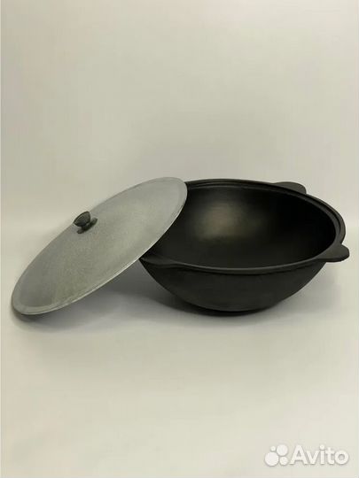 Казан чугунный + печь + ляган + шумовка