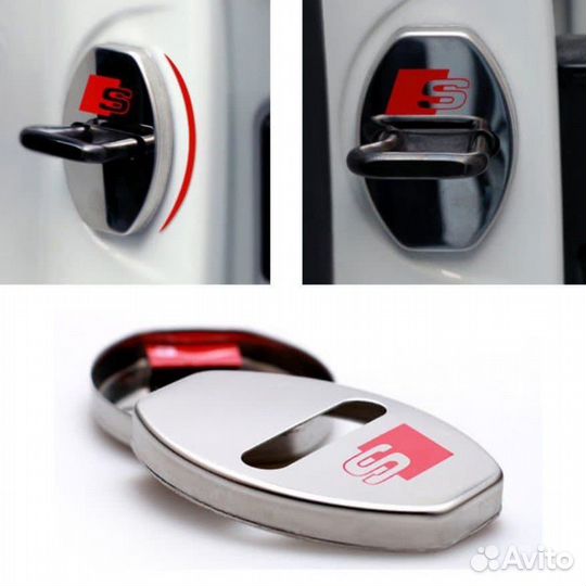 Накладка на дверной замок для Audi S-line 2 шт