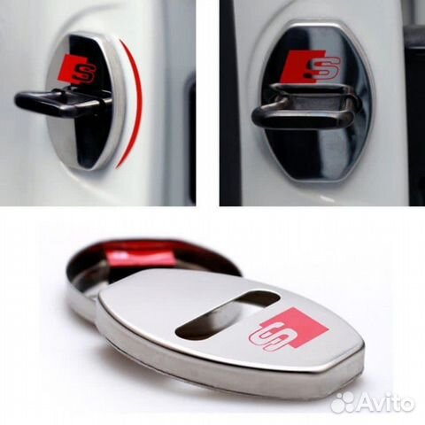 Накладка на дверной замок для Audi S-line 2 шт