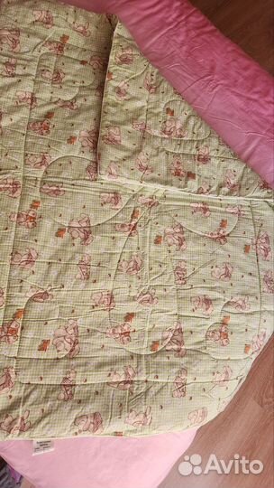 Одеяло детское 110х140 шерсть новое