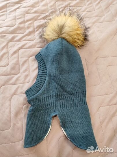 Шапка шлем для мальчика 48 50, зима