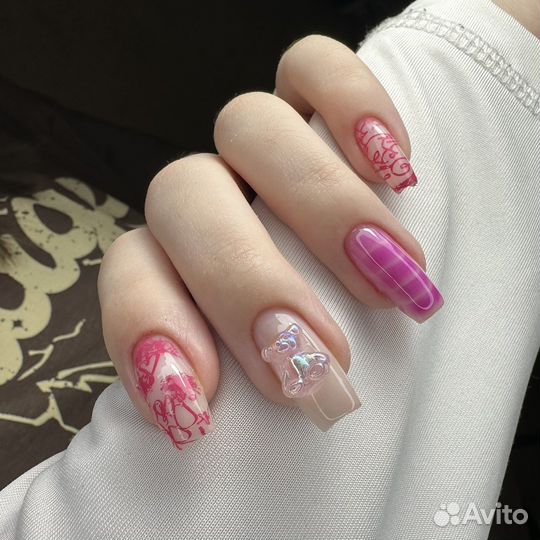 Маникюр наращивание