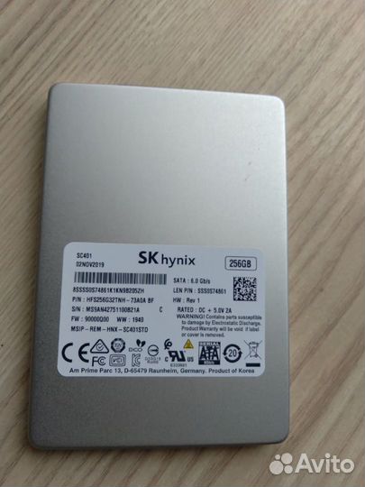 Ссд SK hynix 256гб