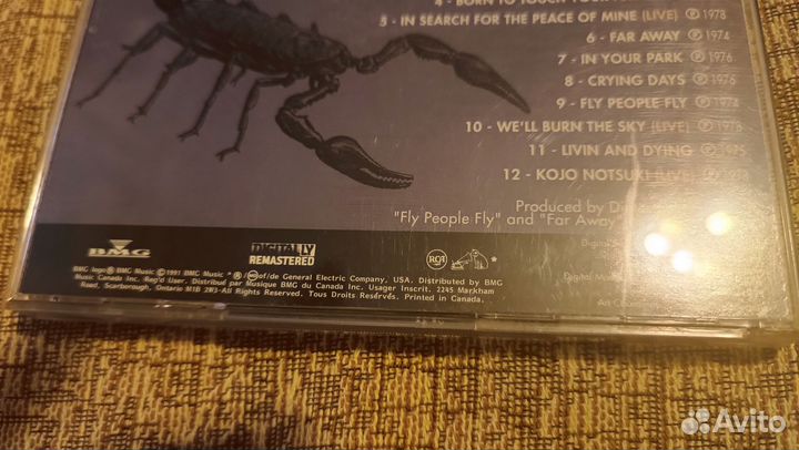 Cd диск фирменный Scorpions 1991 Canada