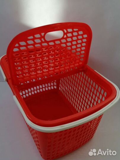 Корзина для пикника или хранения с ручками пластик