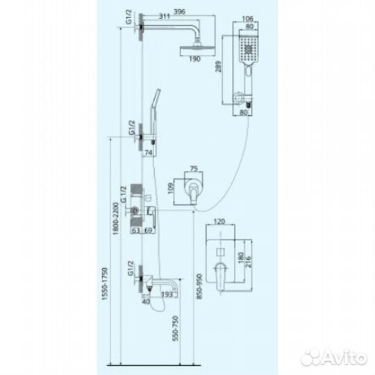 Osgard 83350 Душевая система