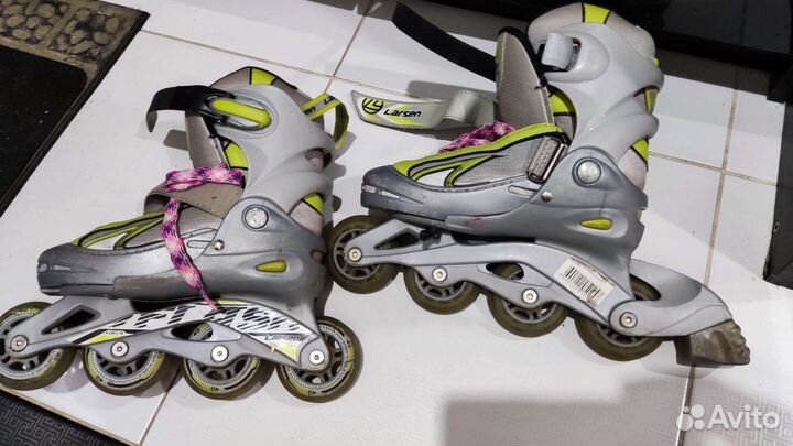 Роликовые коньки детские раздвижные 30-33 размер