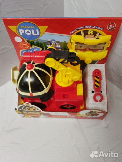 Робокар поли Рой с аксессуарами, оригинал 13 см
