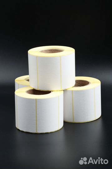 Термоэтикетки 58*40 оптом. 1 упак 12 рулонов