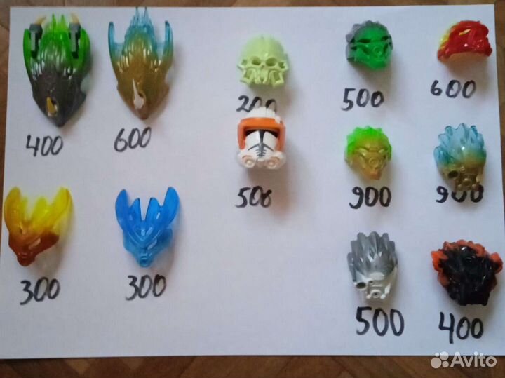 Lego bionicle маски и Шлем Star wars