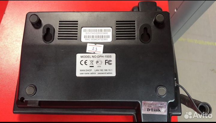 Телефон VolP-телефон D-link DPH-150S
