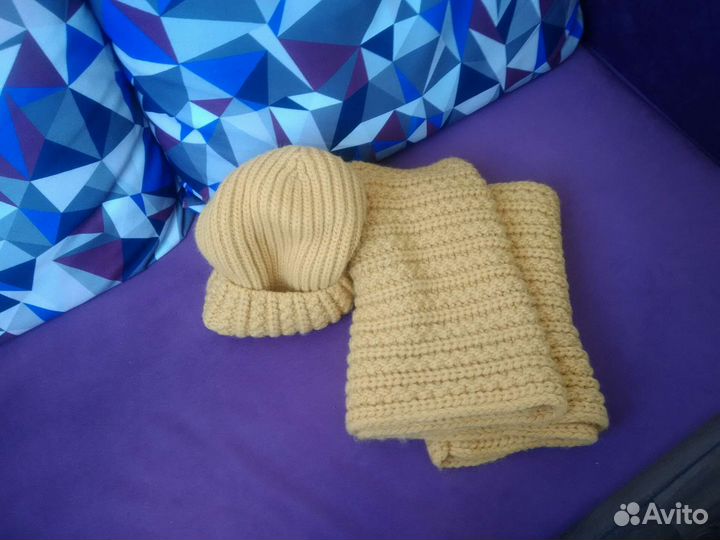 Комплект шапка и снуд женский