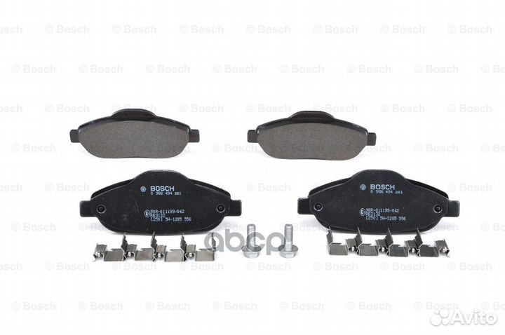 Колодки тормозные дисковые перед peugeot 30