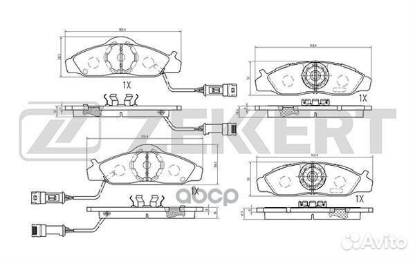 Колодки торм. диск. передн. Daewoo Musso (FJ) 99