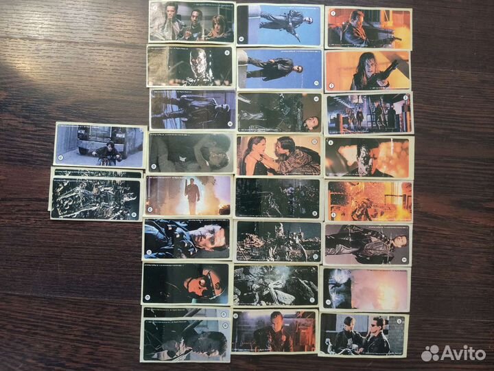 Вкладыши наклейки от жевачек Терминатор 2