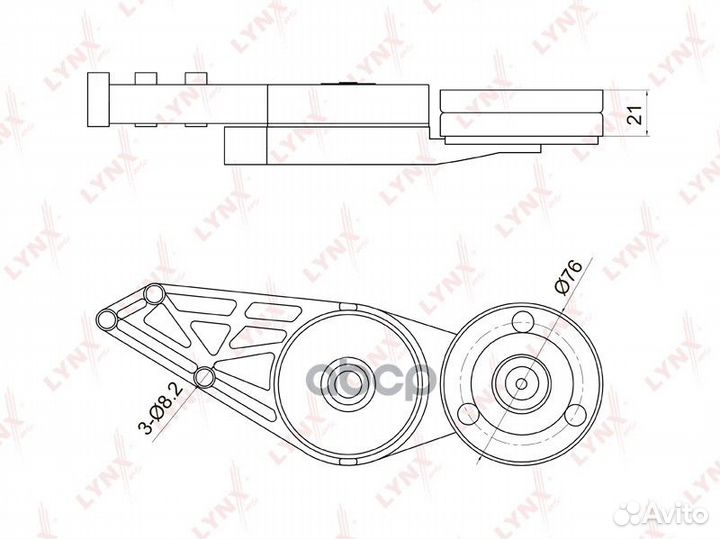Натяжитель ремня навесного оборудования PT3002