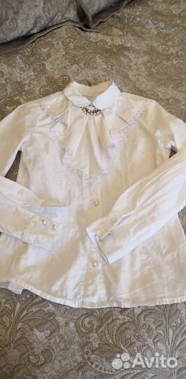 Блузки для девочки школьные