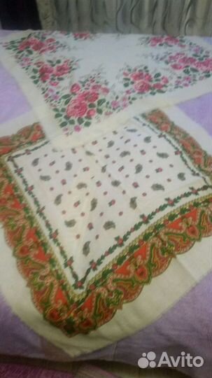 Натуральные ткани СССР, рушник, платки, шторы