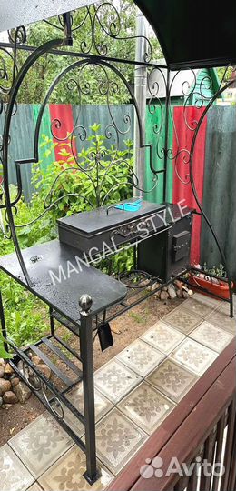 Мангал с крышей