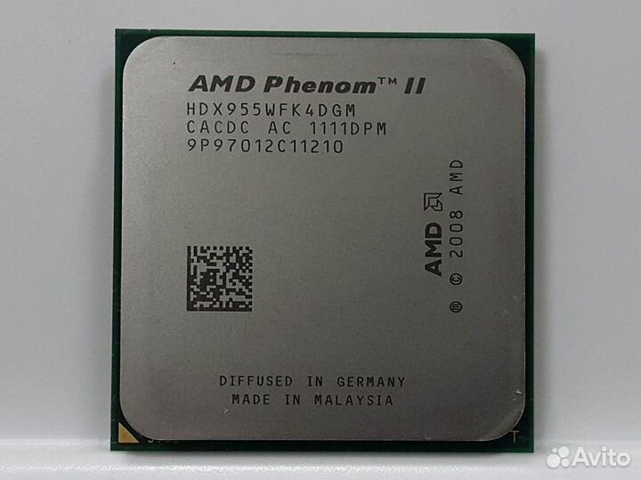 Процессор AM3 AMD Phenom II X4 955 (4x3200MHz) б/у