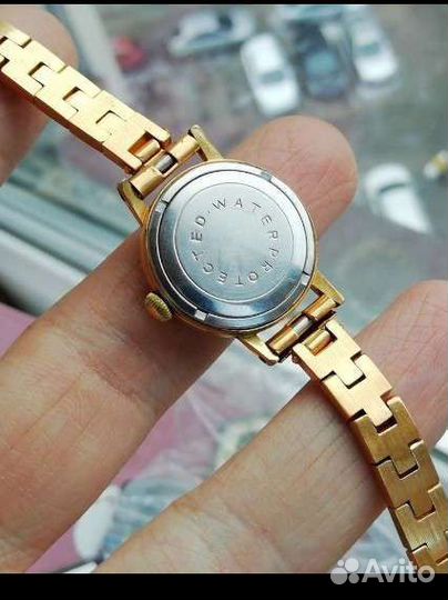 Часы СССР слава позолоченые