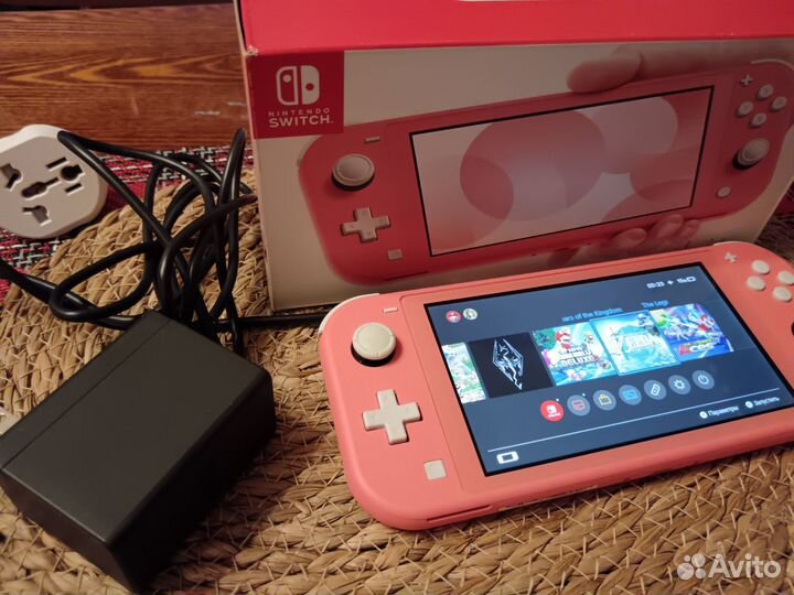 Nintendo switch lite прошитая 128gb