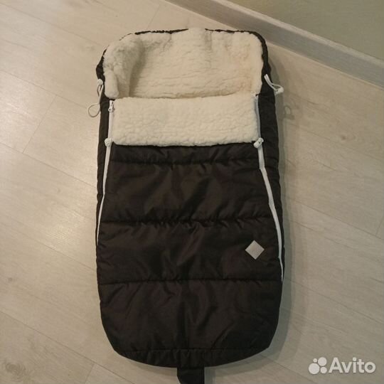 Зимний конверт в коляску на овчине
