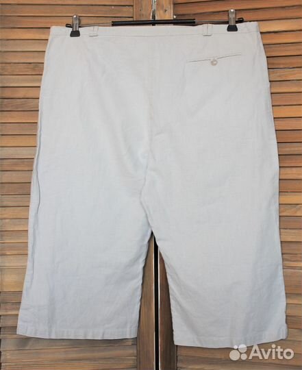 Шорты женские льняные длинные широкие