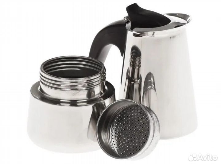 Гейзерная кофеварка Kelli KL-3017 200 мл. 4 чаш