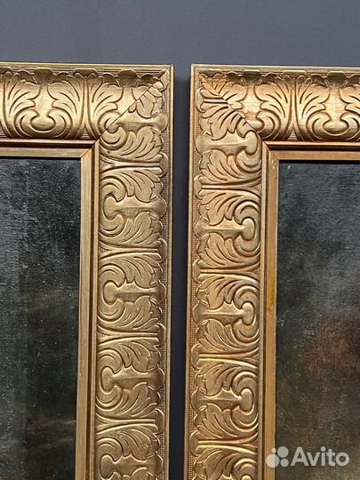 Пара старинных морских пейзажей. 19в Франция