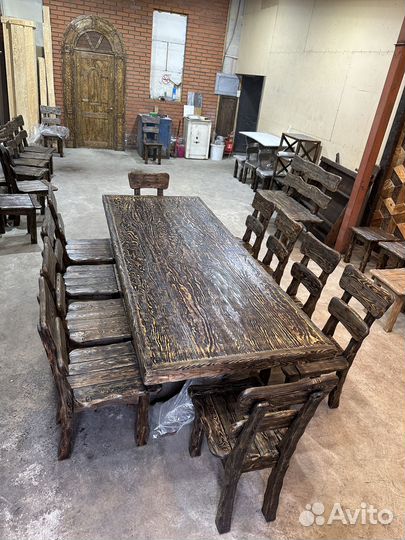 Стол деревянный в баню.стол из массива
