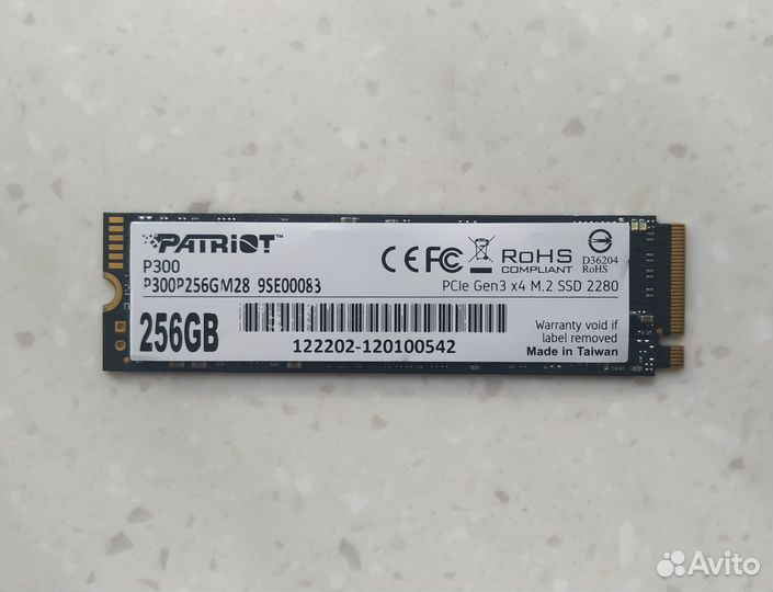Накопители SSD m.2 Nvme 2280 256gb