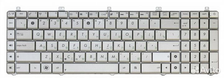 Клавиатура asus X7DSL серебристая, OEM