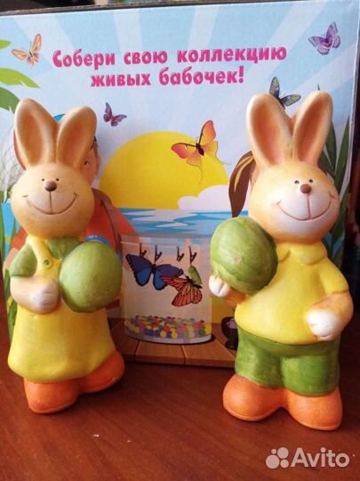 Фигурки Кроликов Керамика