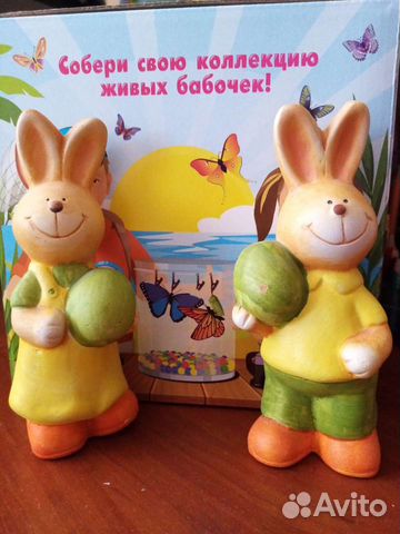 Фигурки Кроликов Керамика