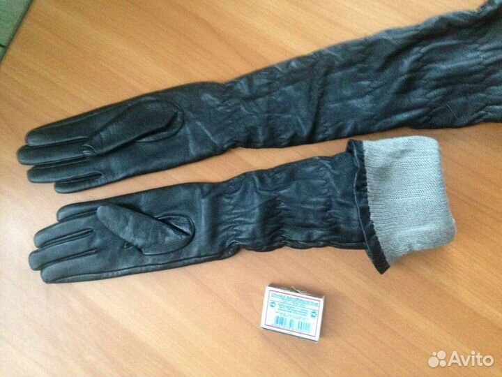 Перчатки женские кожаные