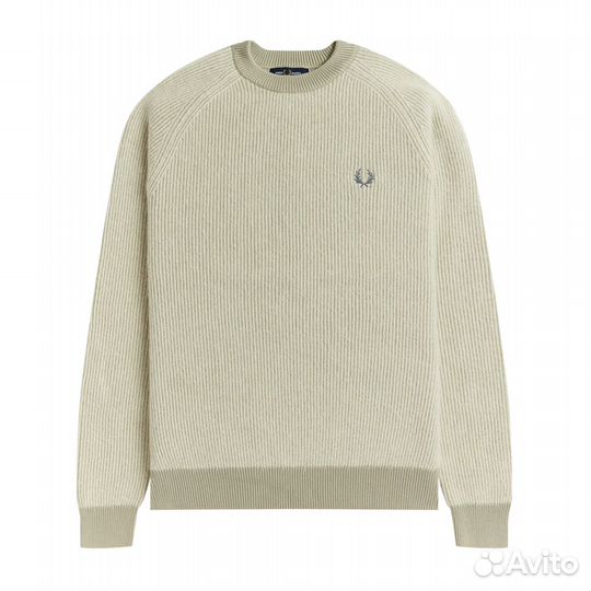 Fred perry alpaca blend ribbed knit свитер/джемпер