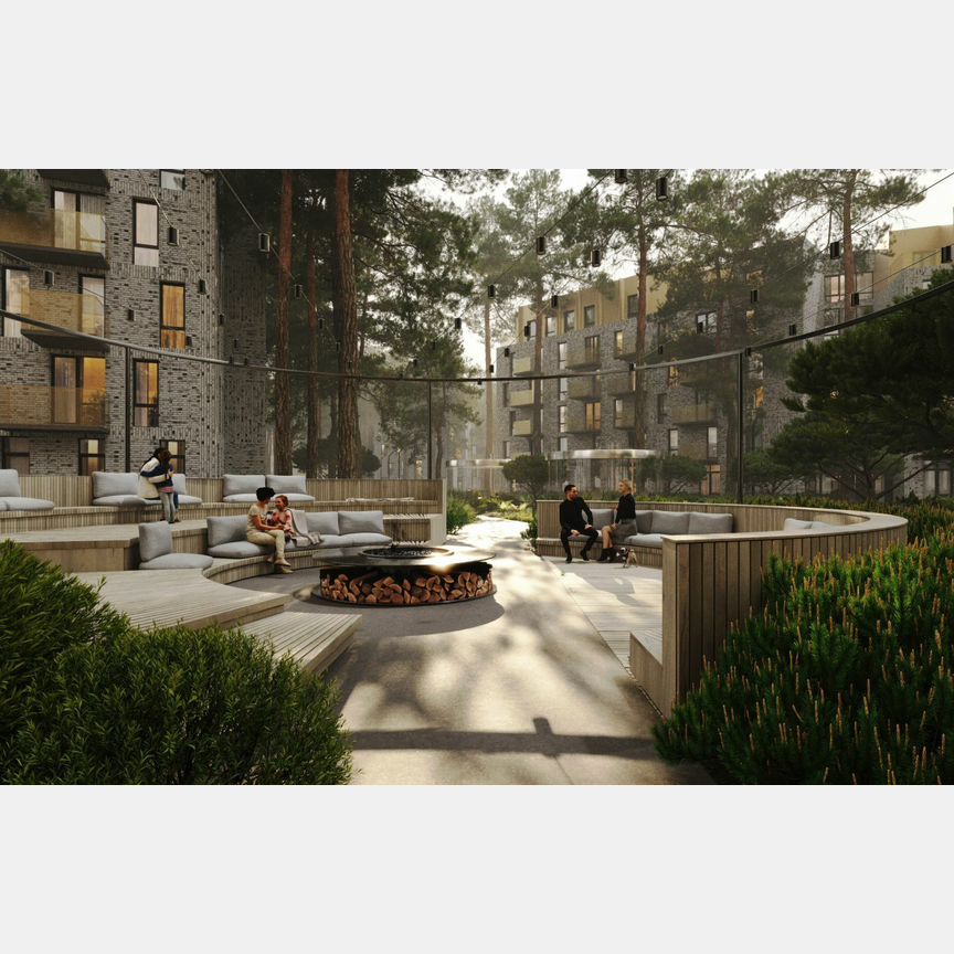 1-к. апартаменты, 44,5 м², 2/6 эт.