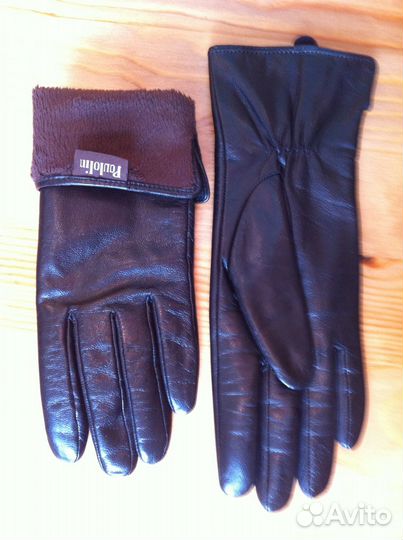 Перчатки женские кожаные новые 6 размер