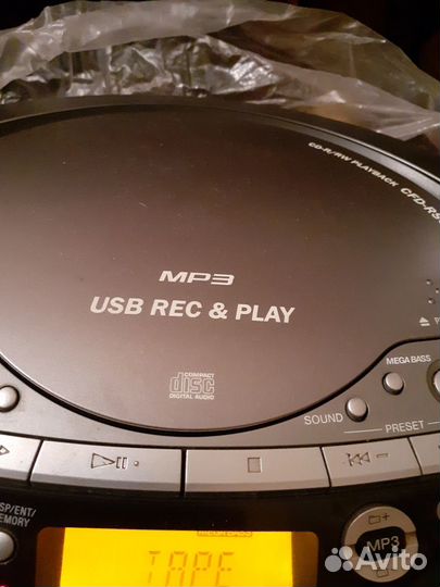 Sony CFD RS60CP Usb Mp3 магнитола