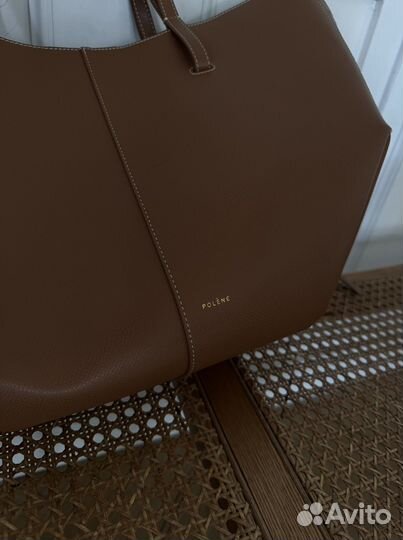 Сумка polene cyme M оригинал camel