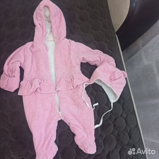 Комбинезон 62 р с шапочкой