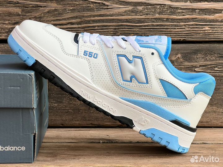 New Balance 550 UNC White University Blue