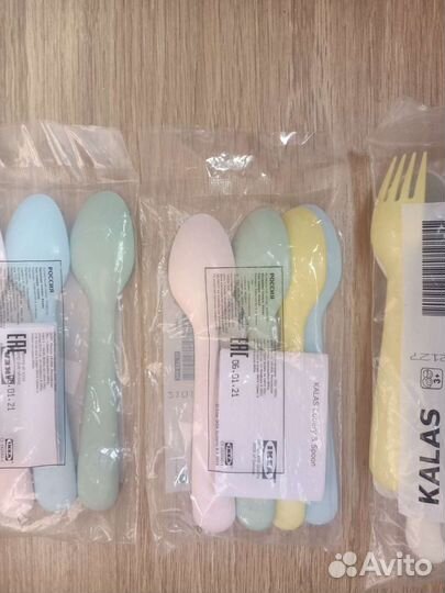 Столовые приборы икеа IKEA kalas посуда детская