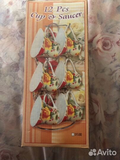 Сервиз кофейный подарочный, Новый, 12 предметов на